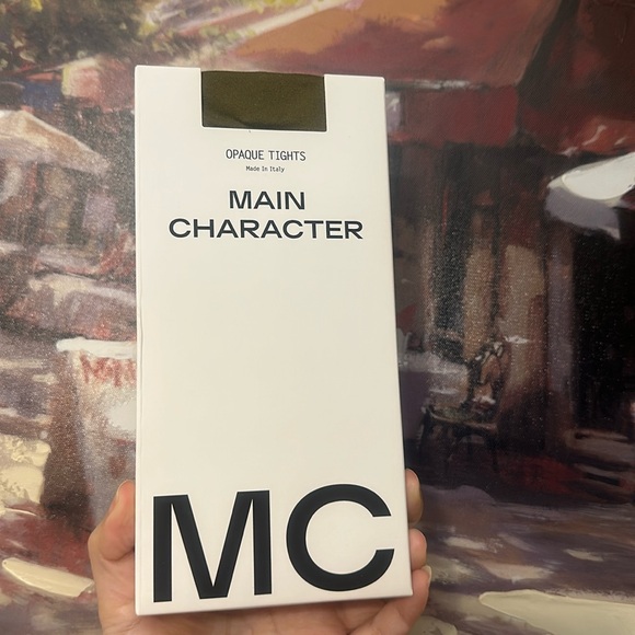 Main Character- opaque tights made in Italy S/M Olive - Picture 1 of 2